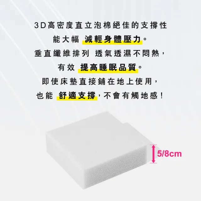 【小老闆寢具】標準雙人5尺 精緻竹蓆x透氣布 5公分直立棉 摺疊床墊(日式三折設計 租屋/外宿便攜)