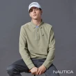 【NAUTICA】官方旗艦 男裝 多層次假兩件長袖POLO衫(綠色)
