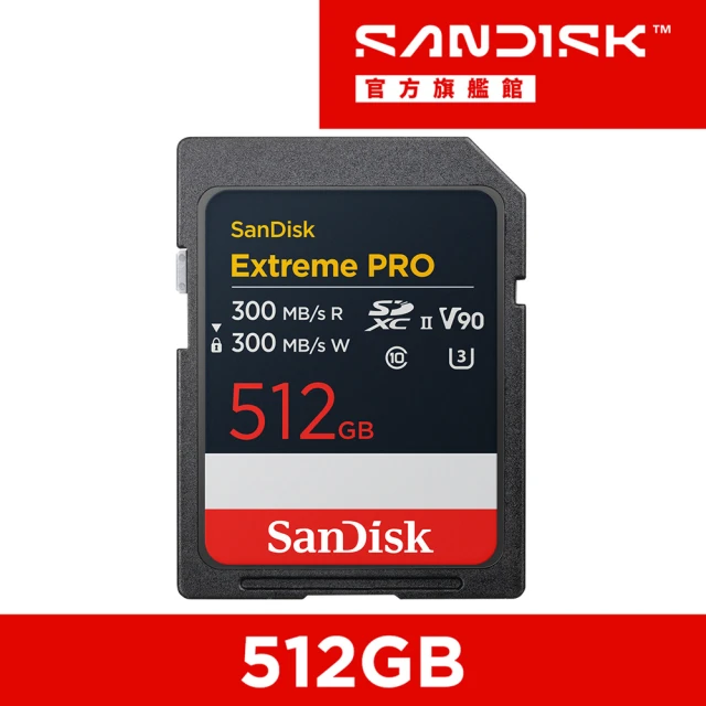 SanDisk 晟碟SanDisk 晟碟 Extreme PRO UHS-II 記憶卡 512GB(公司貨)