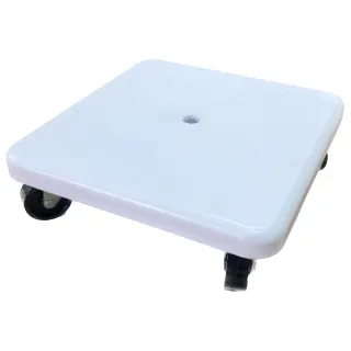 【Rsunplastic台灣製造】30*30公分塑膠平板烏龜車(無印風 盆栽底盤 搬運車)