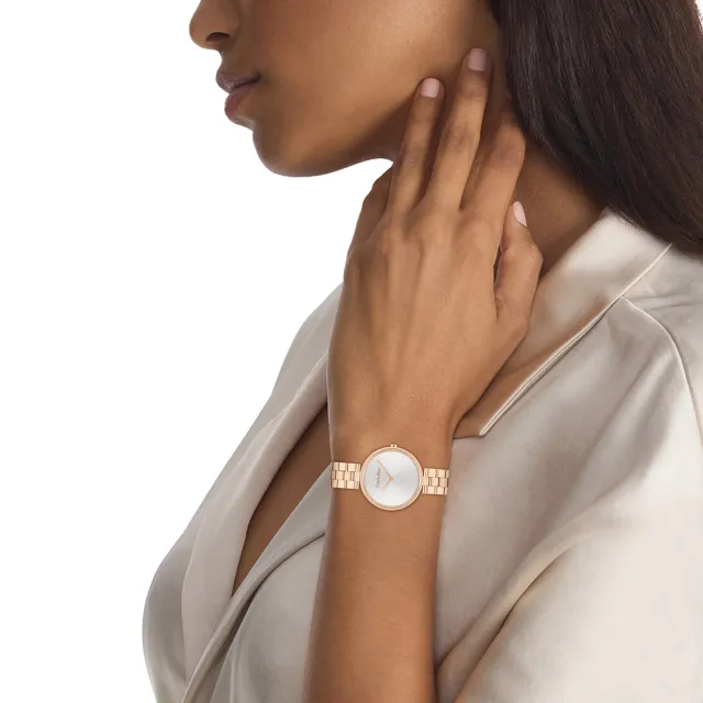 【Calvin Klein 凱文克萊】CK Gleam 雙針極簡女錶-32mm 520送禮 禮物(25100013)