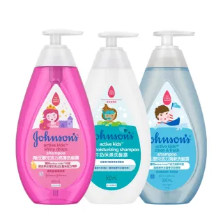 【Johnsons 嬌生】嬰兒洗髮露500ml 任選_活力亮澤/活力清新/牛奶保濕(嬰兒沐浴/嬰兒洗髮)