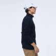 【NAUTICA】官方旗艦 男裝 保暖時尚高領拉鍊長袖上衣(黑色)