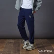 【NAUTICA】官方旗艦 男裝 棉質鬆緊腰頭舒適運動長褲(深藍色)