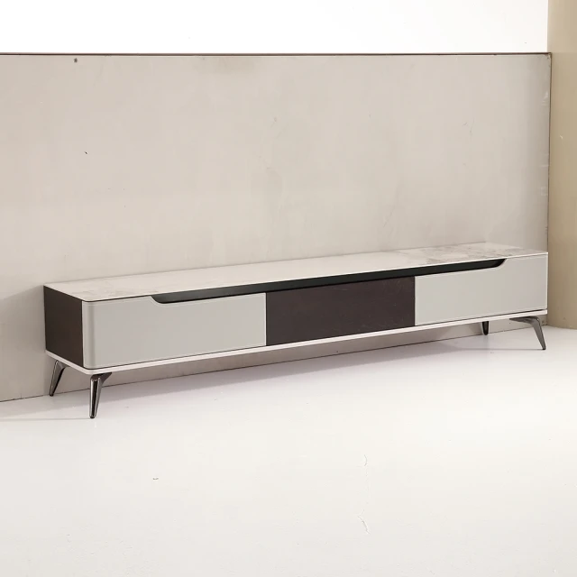 戀紳旗艦店 2.2米電視櫃(實木電視櫃 電視櫃 茶几 美式電