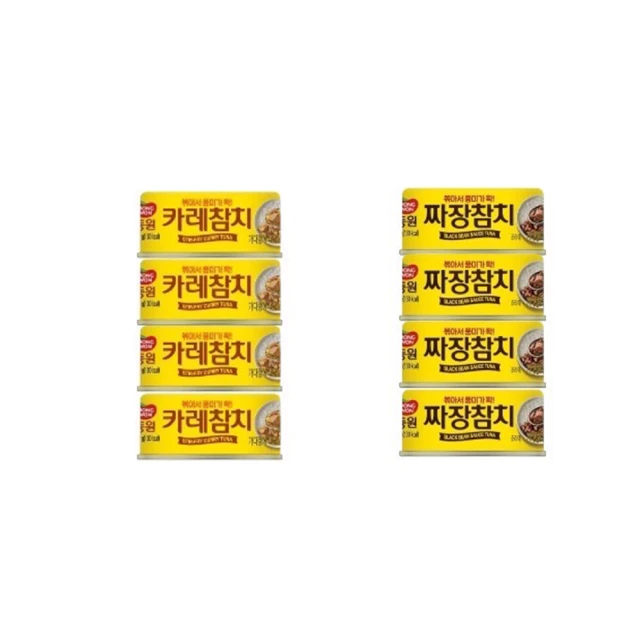 DONGWON 東遠 鮪魚罐頭90g *4入組(炸醬風味/咖