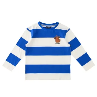 【BLUEDOG】童裝-BLUE文字針織短袖(2色)