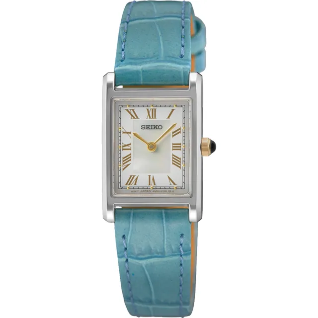 【SEIKO 精工】CS系列 時尚羅馬時標長方形腕錶-18x20mm 情人節 禮物(4N30-00H0B/SWR101P1)