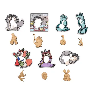 【HELLOFISH】迪士尼MINI木拼-反派小動物系列盲袋(兩入隨機款)