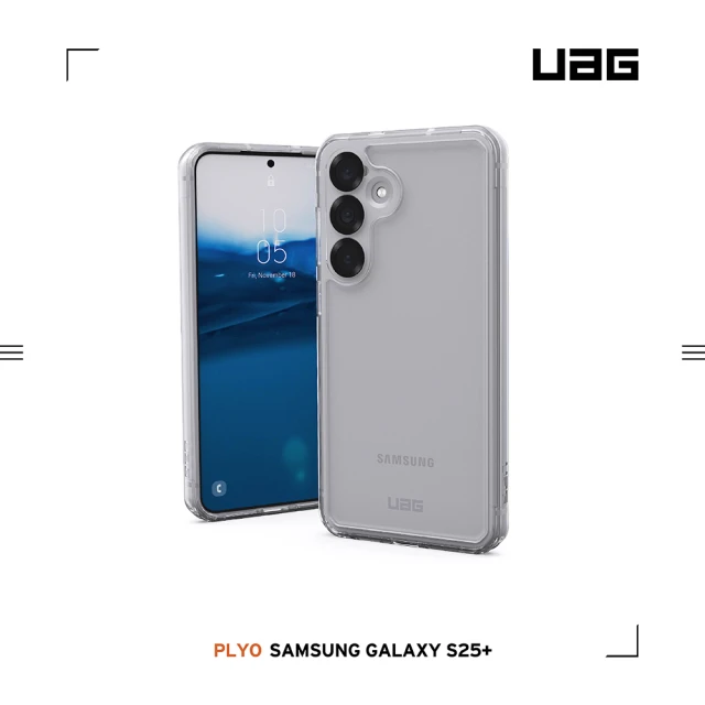 UAG Galaxy S25 磁吸耐衝擊經典保護殼-透黑（黑