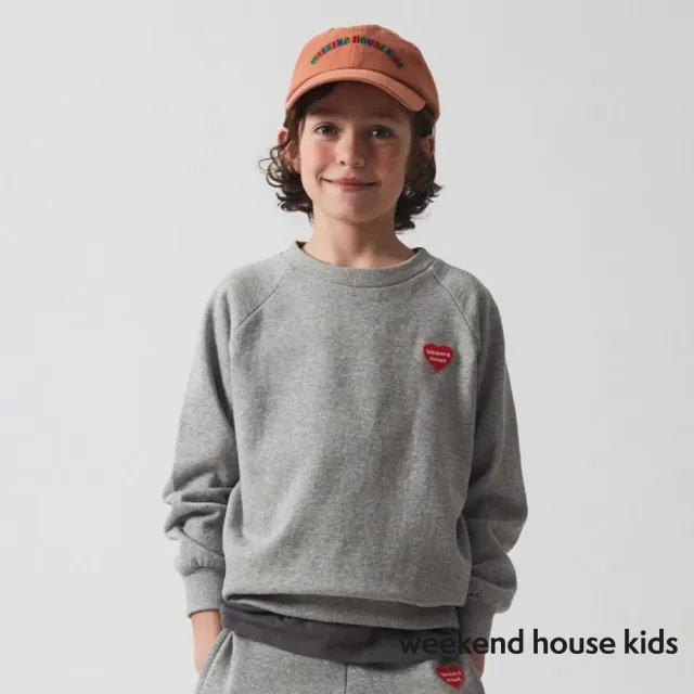 【weekend house kids】百搭素色有機棉大學T(2色)