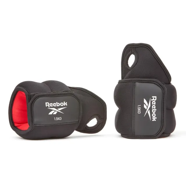 【REEBOK】Wrist Weights 手腕負重環 - 1.5公斤 - 2入組(訓練手環、健身配件、運動配件)