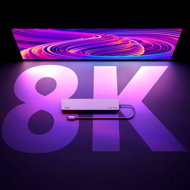 【ATEN】USB-C 11合1雙4K擴充基座 HUB DOCK 集線器(UH3240)
