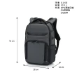 【Samsonite 新秀麗】PRO-DLX 6輕量防彈尼龍防潑水商務多功能筆電後背包/雙肩包/電腦包14.1吋(灰黑)