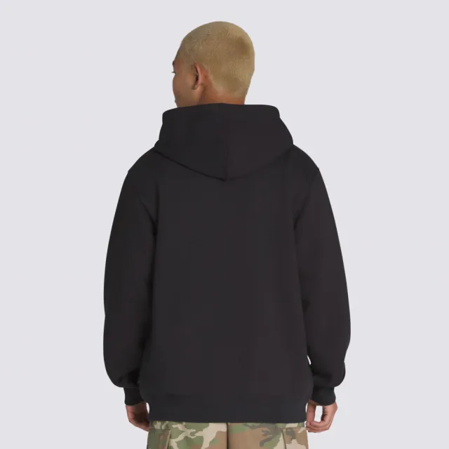 【VANS】官方旗艦 Metal Arch Pullover 黑色連帽大學T