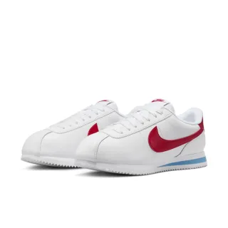 【NIKE 耐吉】運動鞋 休閒鞋 慢跑鞋 阿甘鞋 女鞋 W NIKE CORTEZ 白紅藍 經典色 皮革 輕盈 緩震(DN1791108)