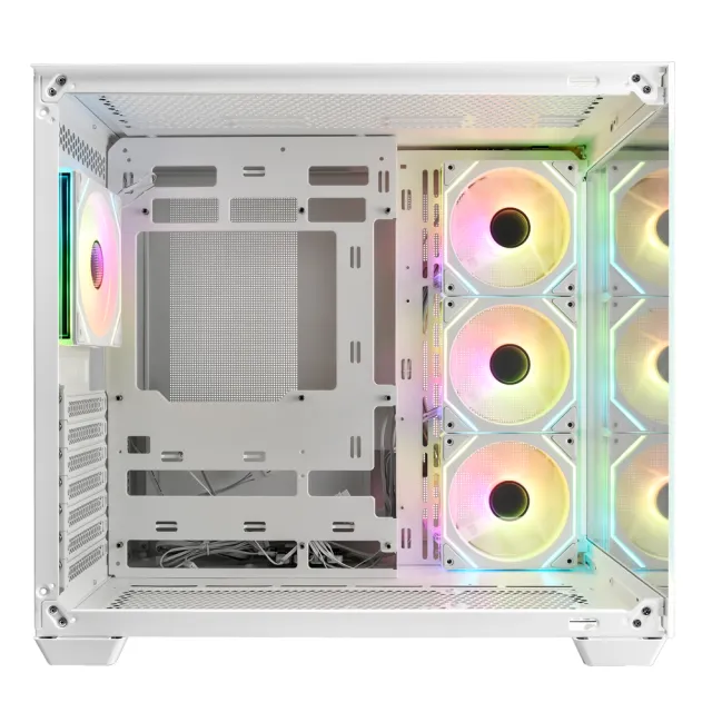 【DeepCool】九州風神 CG530 4F WH ATX海景房電腦機殼(白色/支援背插式ATX)