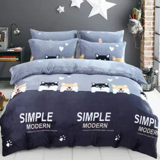 【Green  綠的寢飾】頂級法蘭絨被套床包組 冬被-均一價