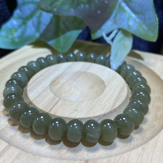 【Cozy 世界水晶原礦與茶】和闐玉算盤珠 7mm+ 26-2(含有多種人體所需微量元素)