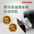 【SAKURA 櫻花】全平面雙熱風循環落地式烘碗機(Q7697L 原廠安裝-官方直營)
