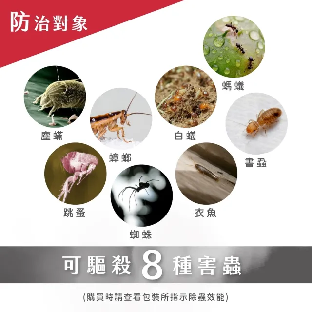【必安住】白蟻衣魚殺蹣滅蟑劑水蒸式35g(適用10-14坪 強效驅殺8種害蟲!)