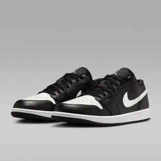 【NIKE 耐吉】運動鞋 休閒鞋 男鞋 AIR JORDAN 1 LOW 黑 白 AJ1 喬丹(553558043)