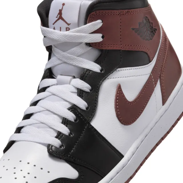 【NIKE 耐吉】運動鞋 休閒鞋 男鞋 AIR JORDAN 1 MID SE Dark Pony 暗紅 黑 中筒 AJ1 喬丹(HF3216102)