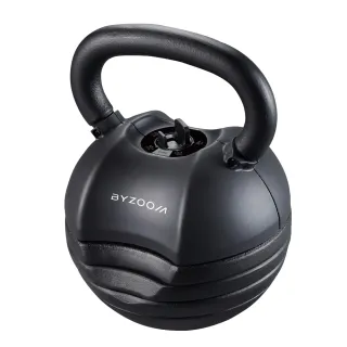 【BYZOOM FITNESS】Pure Series 50lb/約22.6kg 5段重量可調式壺鈴 白/黑二色(BZ-AKB-50LB)