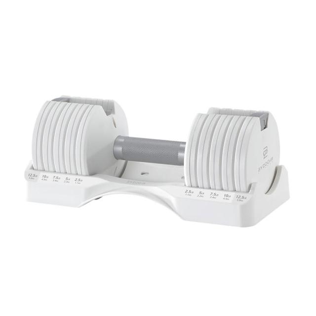 【BYZOOM FITNESS】Pure Series 12.5lb /約5.6kg 5段重量可調式啞鈴 白/黑二色 單入
