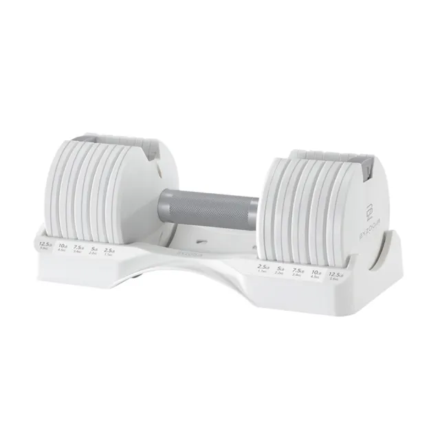 【BYZOOM FITNESS】Pure Series 12.5lb /約5.6kg 5段重量可調式啞鈴 白/黑二色 單入
