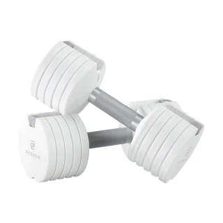 【BYZOOM FITNESS】Pure Series 12.5lb /約5.6kg 5段重量可調式啞鈴 白/黑二色 雙入(BZ-QCD-12.5LB)