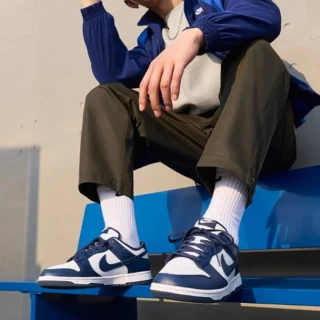 【NIKE 耐吉】運動鞋 休閒鞋 男鞋 女鞋 NIKE DUNK LOW RETRO Midnight Navy 午夜藍 深藍(HF5441107)