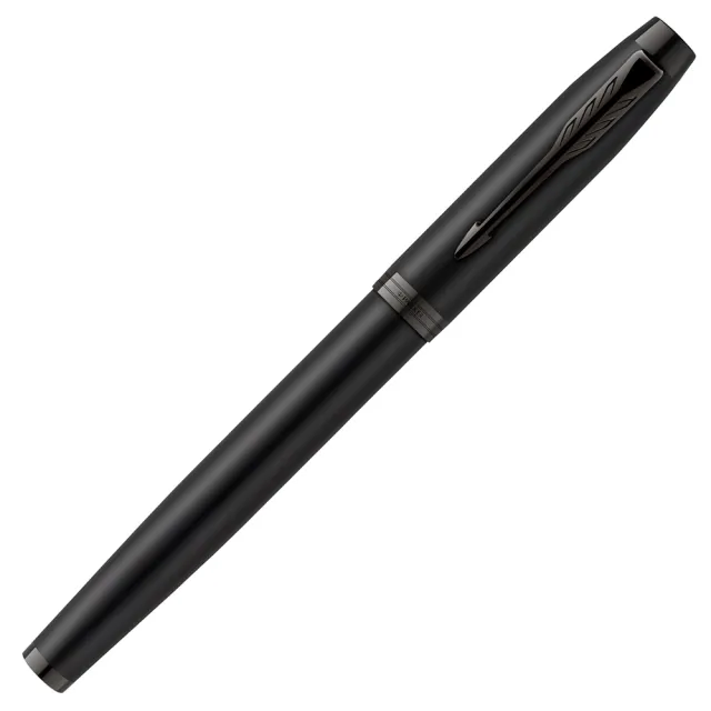 【PARKER】派克 新IM系列 理性黑鋼珠筆卡夾禮盒(IM)