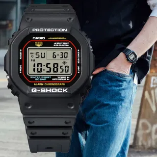 【CASIO 卡西歐】G-SHOCK 經典原創配色 數位電子錶 男錶 送禮 禮物 推薦(DW-5600RL-1)