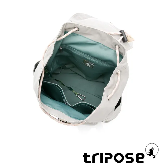 【tripose】MEMENTO油蠟尼龍防潑水後背包-小(灰)