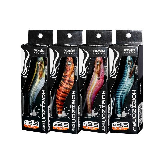 【RONIN 獵漁人】HORIZON 魚皮系2.5/3.5吋木蝦 日本尾針(軟絲 花軟 透抽 台灣製造)