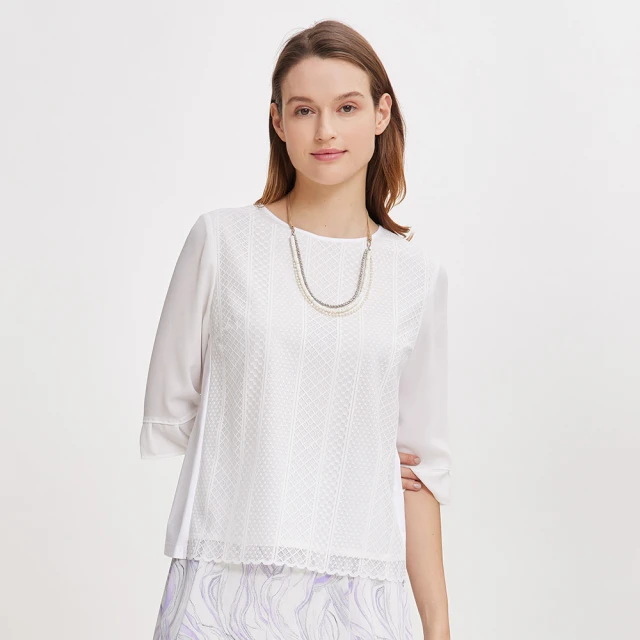 IRIS 艾莉詩 精緻袋包刺繡棉質上衣-2色(46957)優