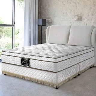 【LooCa】厚5cm乳膠天絲三線獨立筒床墊(雙人5尺-送保潔墊)