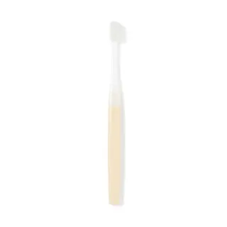 【MUJI 無印良品】可替換刷頭的牙刷/黃.柔軟刷毛 全長約184mm/數量：1入