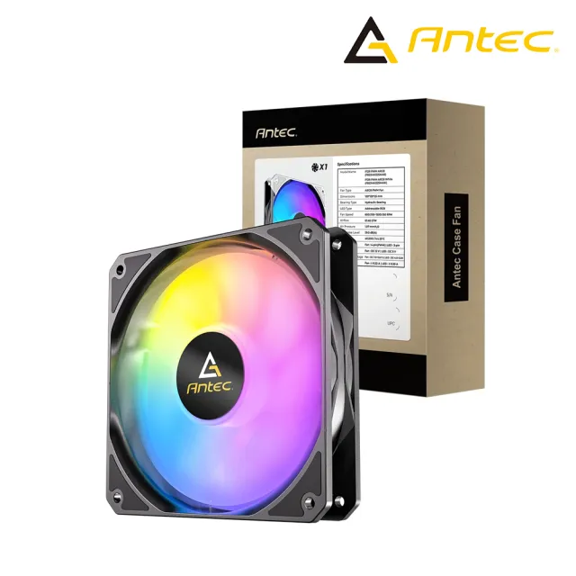 【Antec】安鈦克 P12R ARGB 反葉 PWM 機殼風扇(黑色)