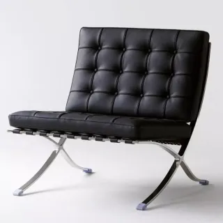 【Taoshop 淘家舖】巴塞隆納椅｜單人沙發椅｜不銹鋼真皮躺椅 - PM044(多色任選)