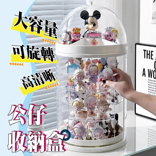 waim life 暖暖生活waim life 暖暖生活 多層旋轉公仔展示盒(展示 旋轉 公仔收納盒)