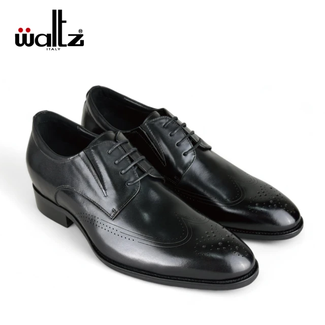 Pelutini 經典壓線翼紋雕花綁帶德比鞋 深棕色(311