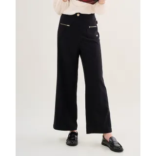 【SCOTTISH HOUSE】拉鍊貼袋直筒長褲-黑/灰 CHUB2295