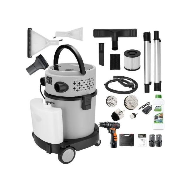 KOSTER 科斯特 PLUS 織物清潔機,專為家用設計的高效能清潔神器,主機含桶身1組,配備延伸加長管2支、織布吸水扒、地毯吸水扒、地板清潔刷、吸嘴頭等配件,附高密度濾網及HEPA濾網,1.8米電控軟管方便操作。主機享1年保固,輕鬆清除織物汙漬、地毯灰塵及地板汙垢,適合忙碌家庭,提升清潔效率與空氣品質。 KOSTER科斯特 PLUS