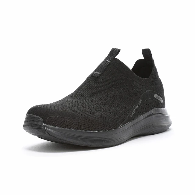 MOONSTAR 月星MOONSTAR 月星 男鞋晴雨兩用輕量飛織休閒鞋(黑)