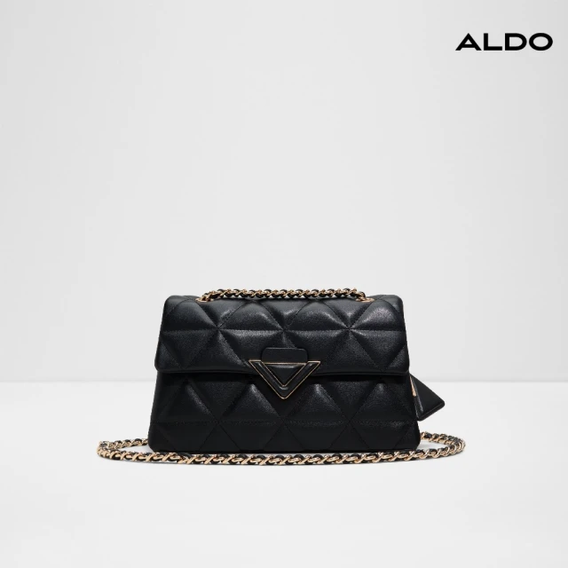 ALDO SOFTPUFFQUILT-優雅菱格造型鍊帶斜背包 ALDO SOFTPUFFQUILT-優雅菱格造型鍊帶斜背包-女包(黑色)