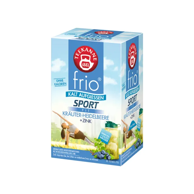 即期品【TEEKANNE 恬康樂】frio系列 冷泡茶(2.5gx18包/ 盒; 藍莓草本+鋅｜效期2025/11)