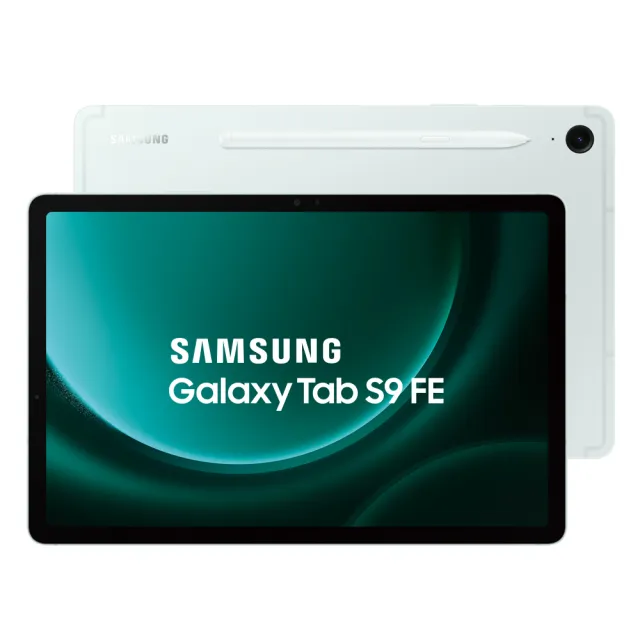 美品 Samsung Galaxy Tab S9FE ミント 純正カバーつき｜タブレット