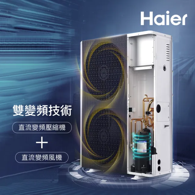 【Haier 海爾】R32全直流變頻水循機22kW(HPAC220WDF7/80T)